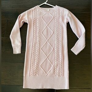 GAPS Kids Cable Pink Dress, Size Medium